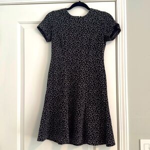 Loft black and grey mini dress size 00P